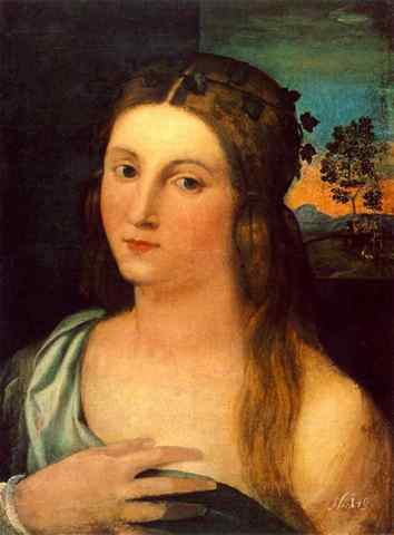 PALMA VECCHIO Portrait Of A Young Woman A4 Photo Print