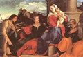 PALMA VECCHIO Sacred Conversation A4 Photo Print