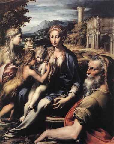 PARMIGIANINO Madonna And Child With Saints 1530 A4 Photo Print