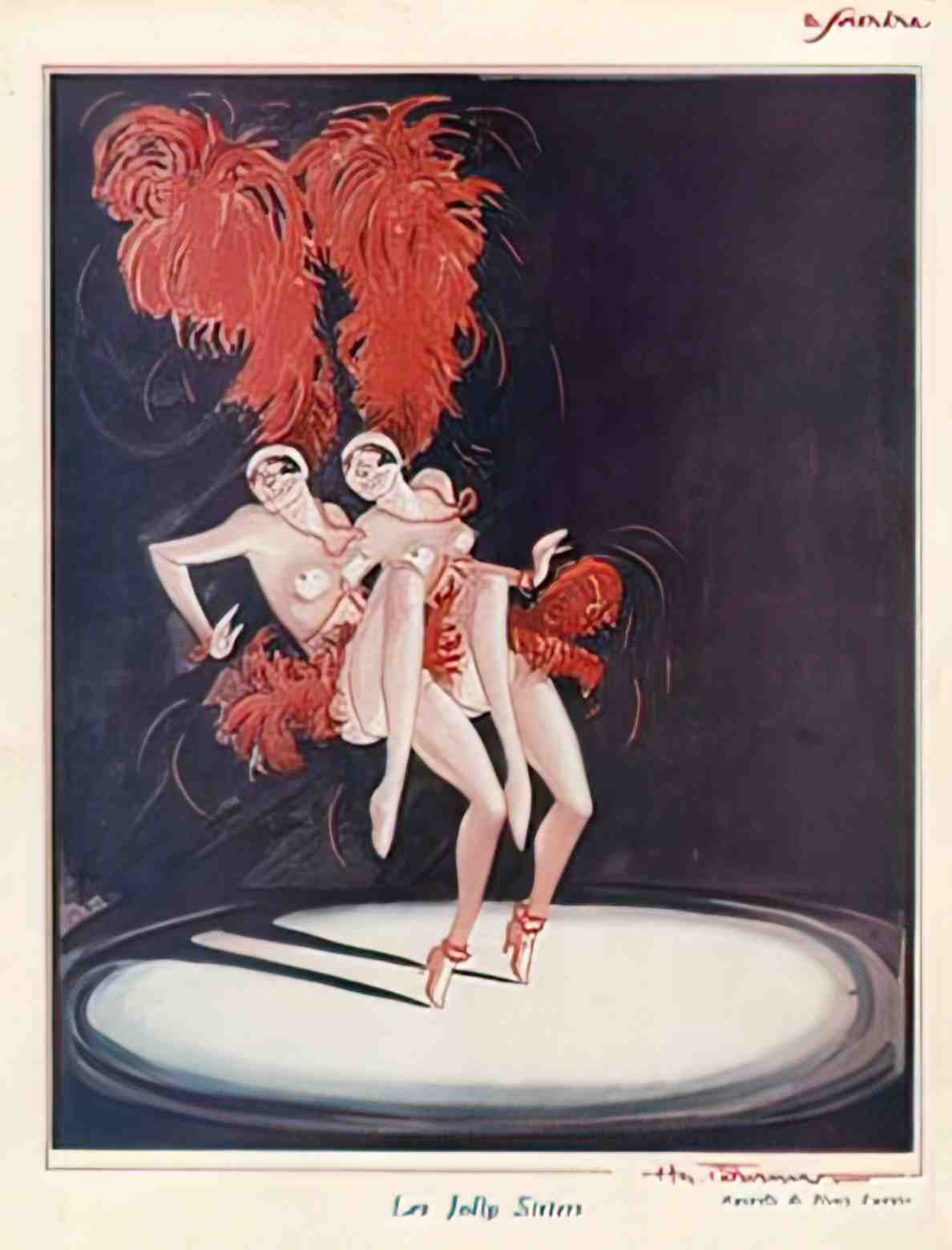 PLFR1002H, Les Jolly Sister Advert A4 Photo Print