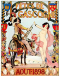 PLFR1061, Fetes De Gascogne Advert A4 Photo Print