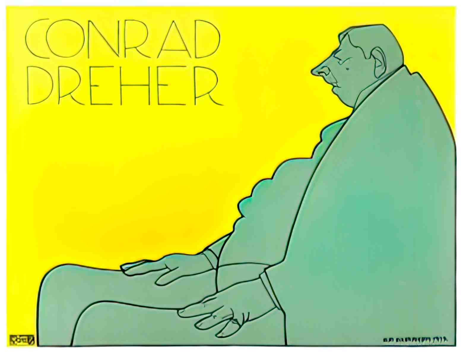 PLGR1004, Conrad Dreher, 19 Advert A4 Photo Print
