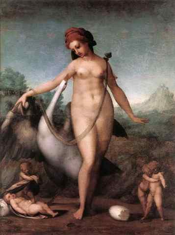 PONTORMO Jacopo Leda And The Swan A4 Photo Print