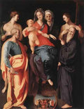 PONTORMO Jacopo Madonna And Child With St Anne And Other saints A4 Photo Print