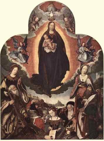PROVOST Jan The Coronation Of The Virgin A4 Photo Print