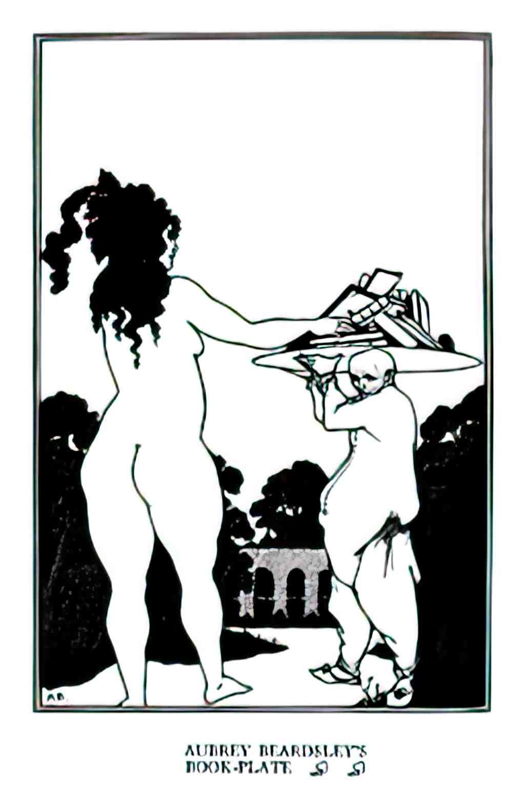 PSAB1010, Aubrey Beardsley, Advert A4 Photo Print