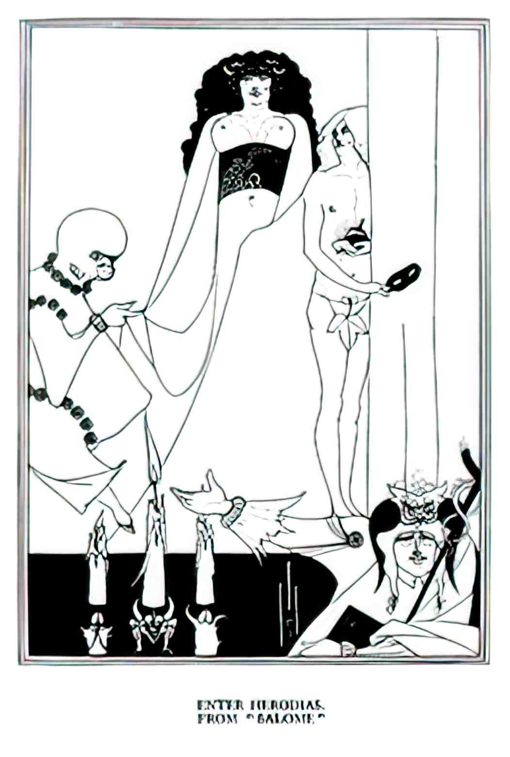 PSAB1023, Aubrey Beardsley, Advert A4 Photo Print