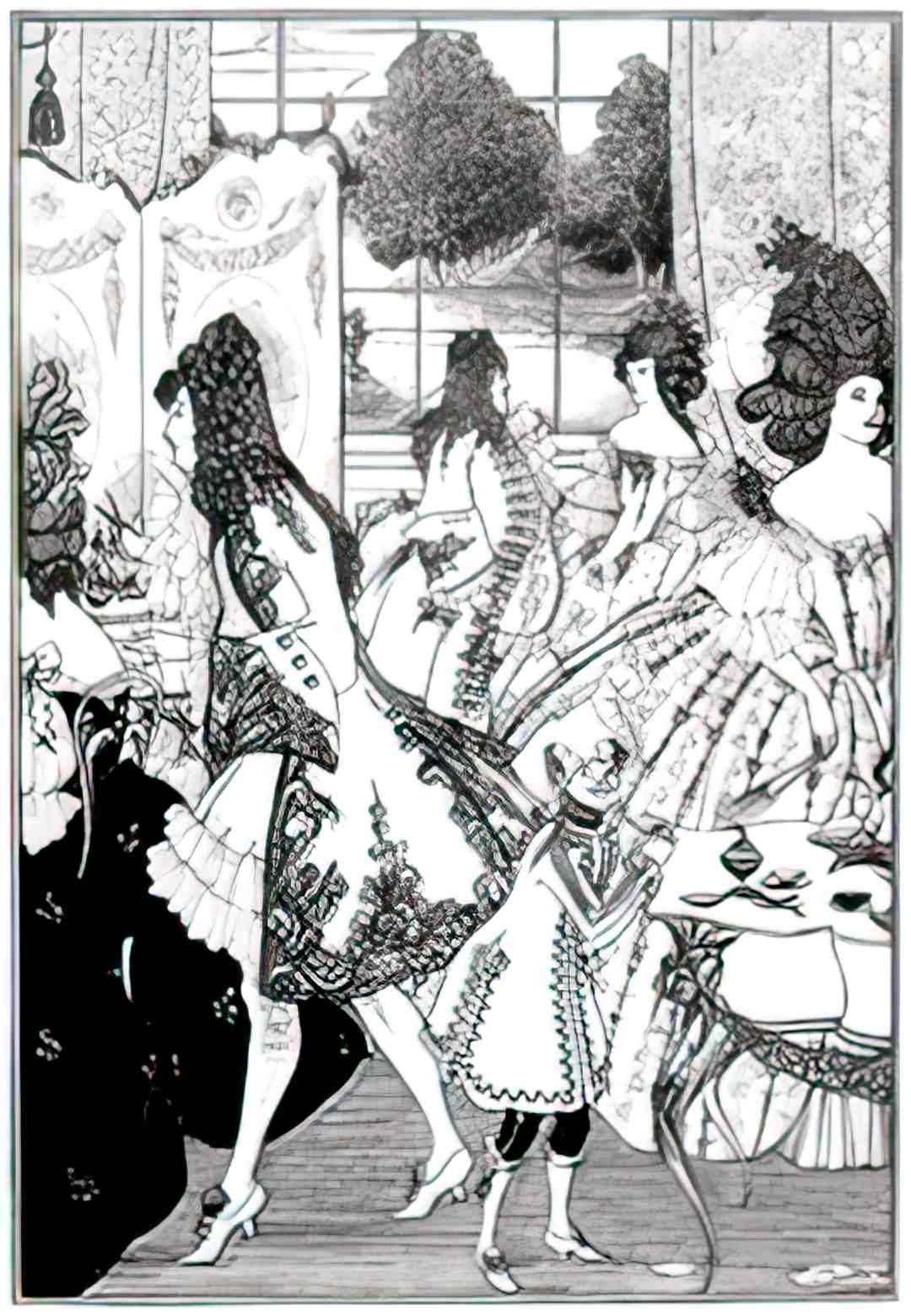 PSAB1036L, Aubrey Beardsley Advert A4 Photo Print