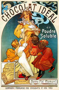 PSAM1001, Mucha, Chocolat I Advert A4 Photo Print