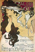 PSAM1002, Mucha, Salon des  Advert A4 Photo Print
