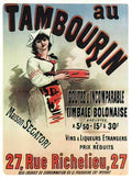 PSJC1004, Cheret, Au Tambou Advert A4 Photo Print