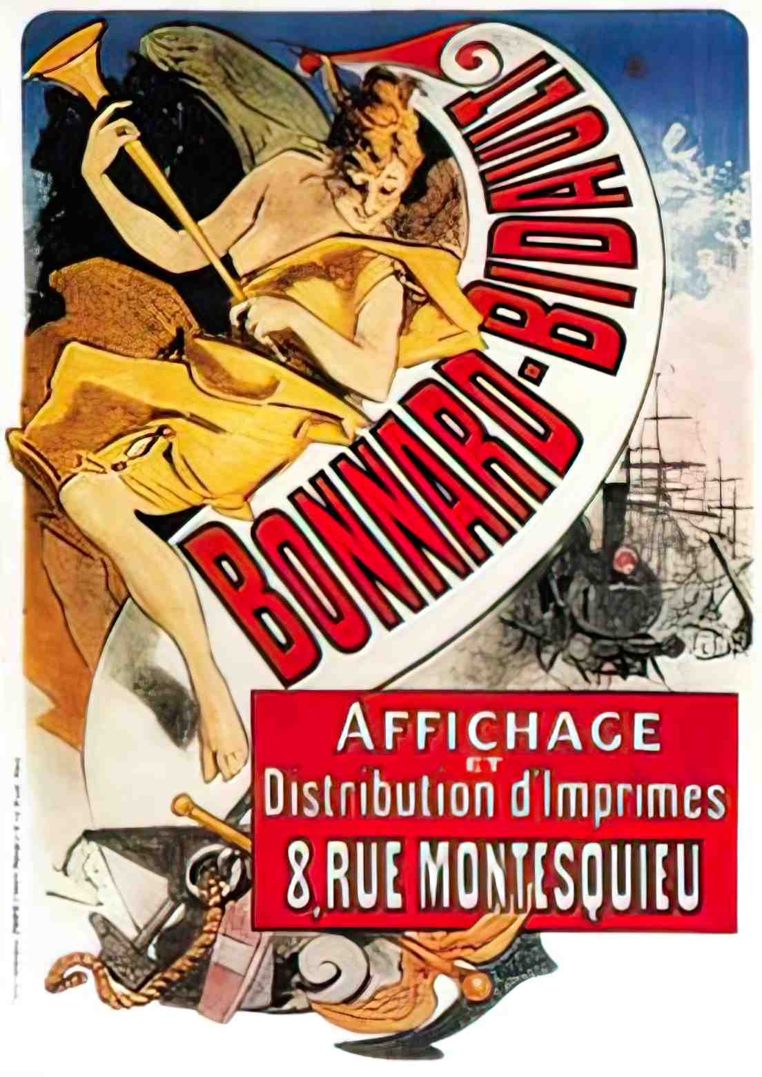 PSJC1006, Cheret, Bonnard B Advert A4 Photo Print