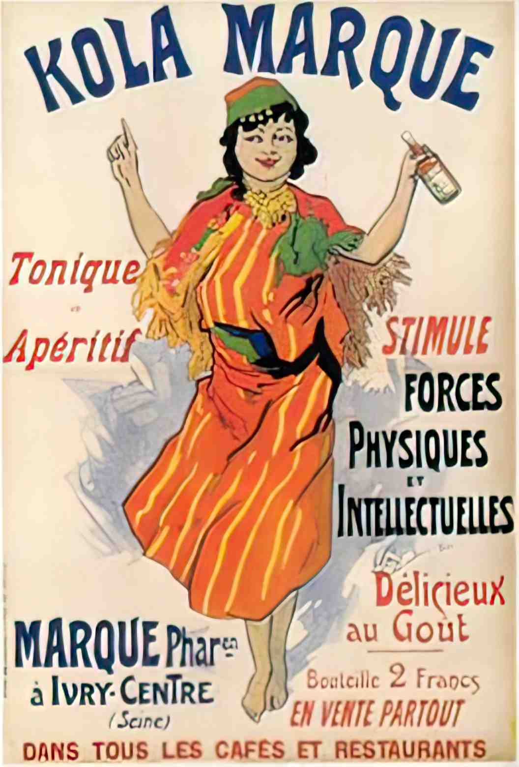 PSJC1007, Cheret, Kola Marq Advert A4 Photo Print