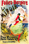 PSJC1025, Cheret, Folies Be Advert A4 Photo Print