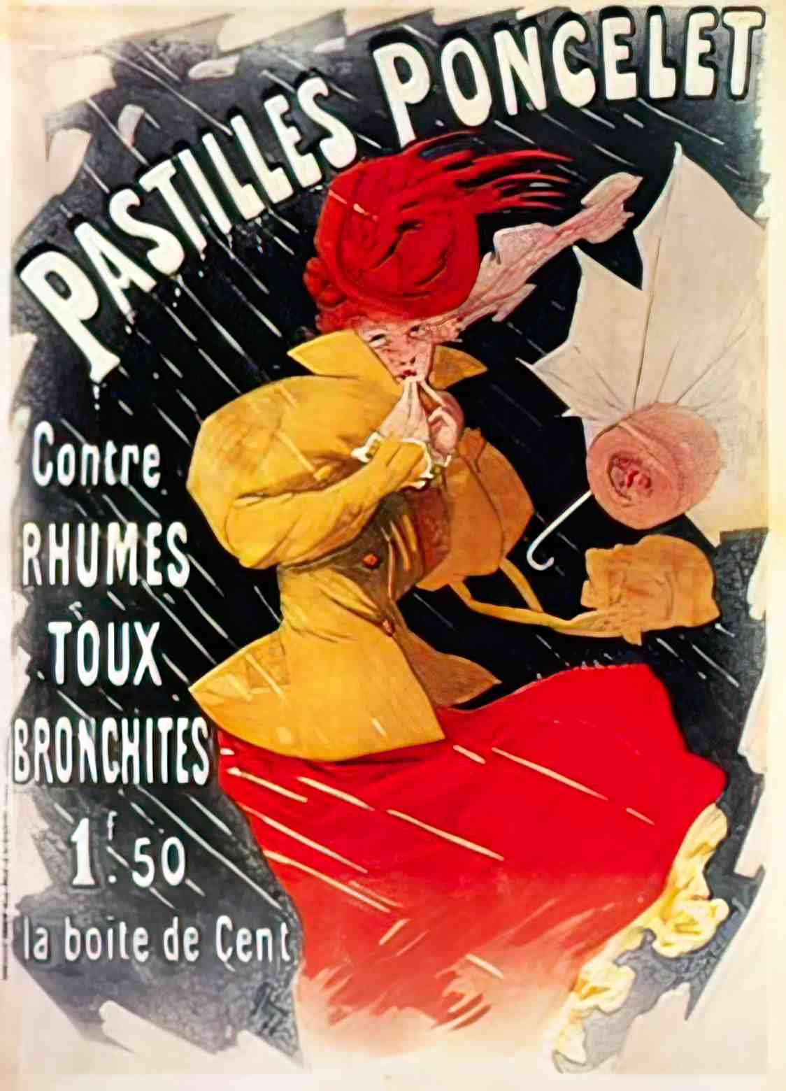 PSJC1032, Pastilles Poncele Advert A4 Photo Print