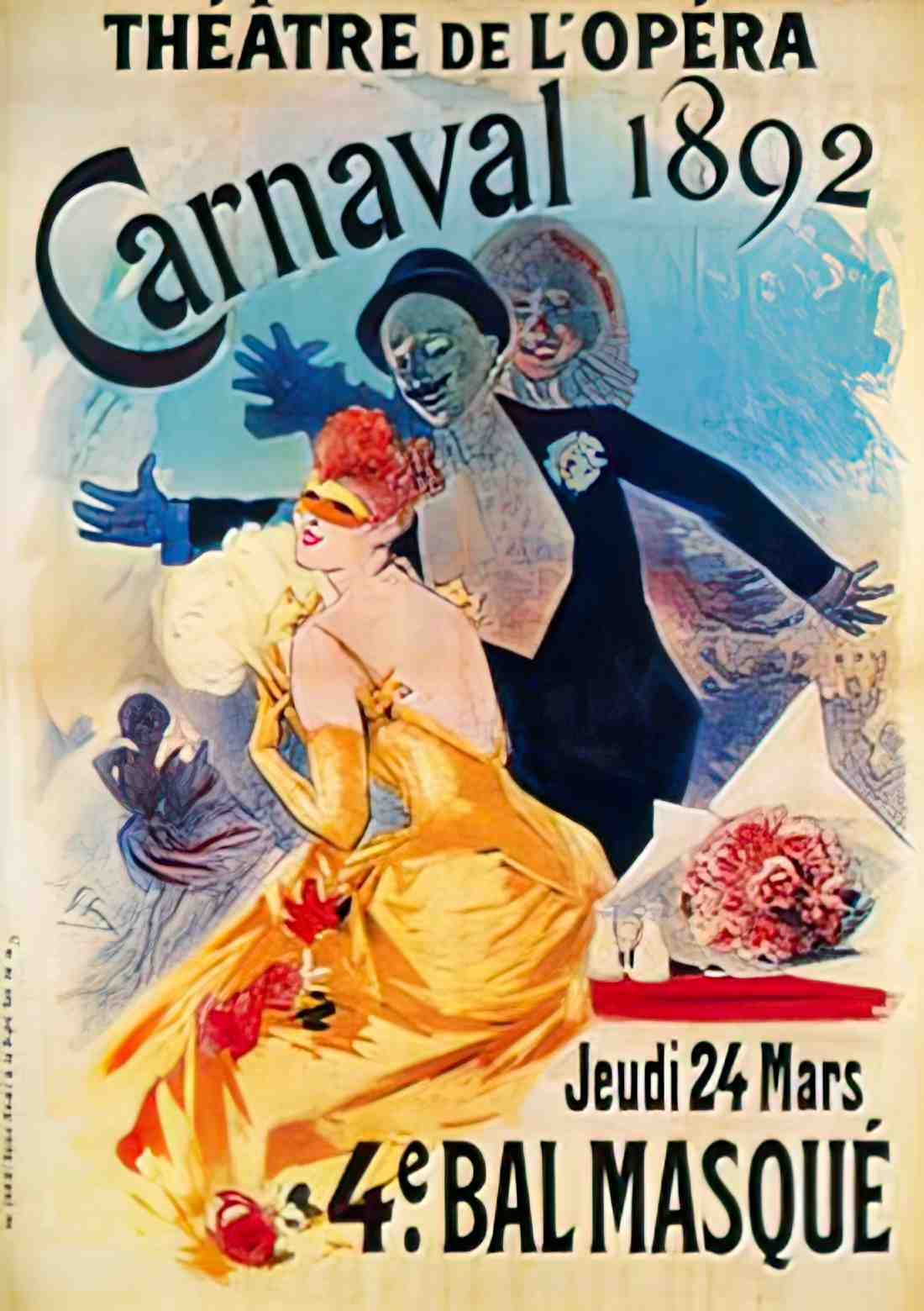 PSJC1034, Cheret, Carnaval, Advert A4 Photo Print