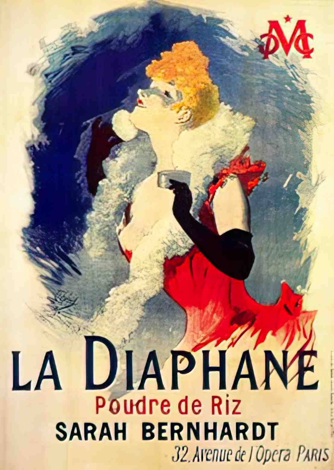 PSJC1035, Cheret, La Diapha Advert A4 Photo Print