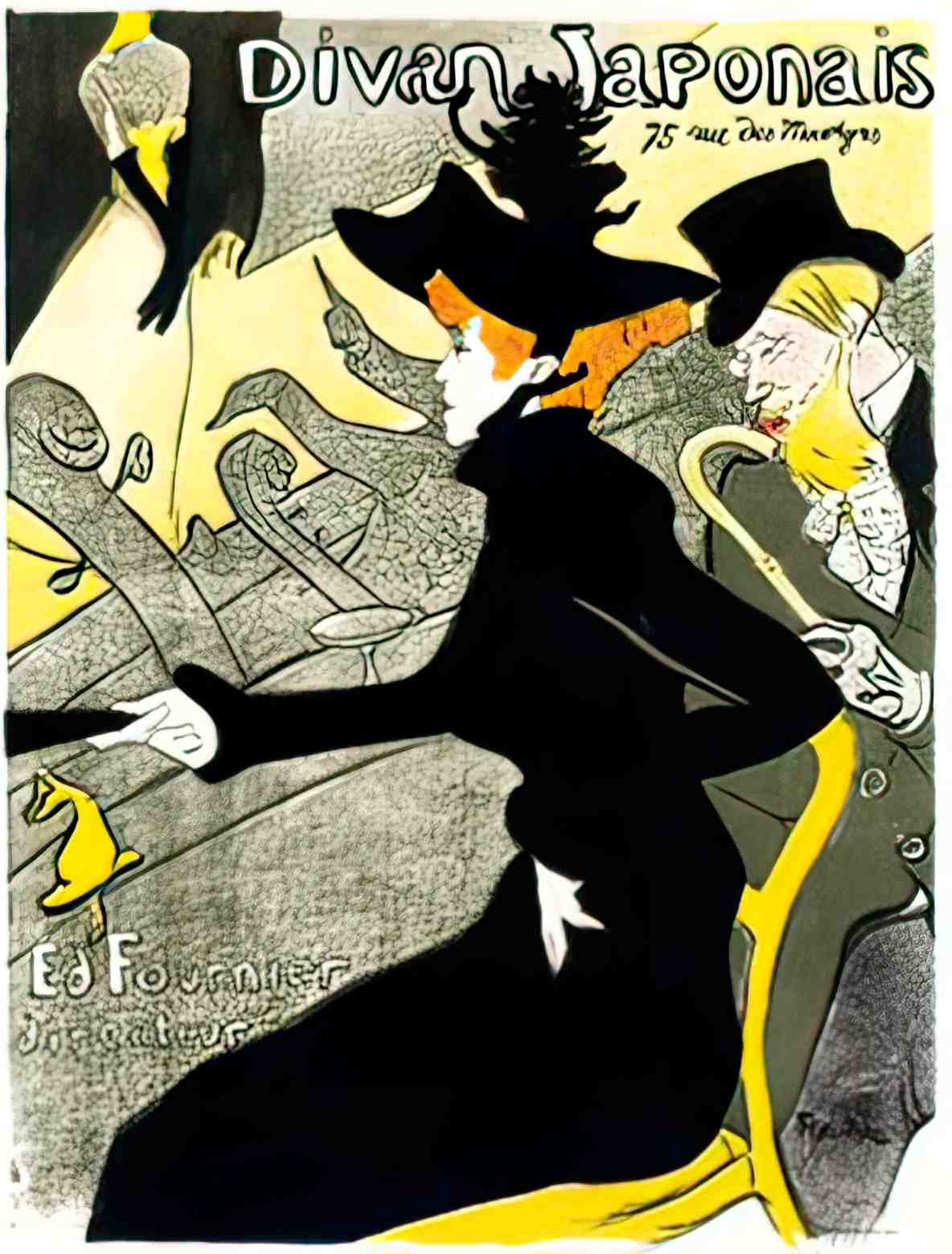 PSTL1007, Divan Japonais, 1 Advert A4 Photo Print