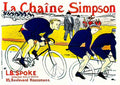 PSTL1008, La Chaine Simpson Advert A4 Photo Print