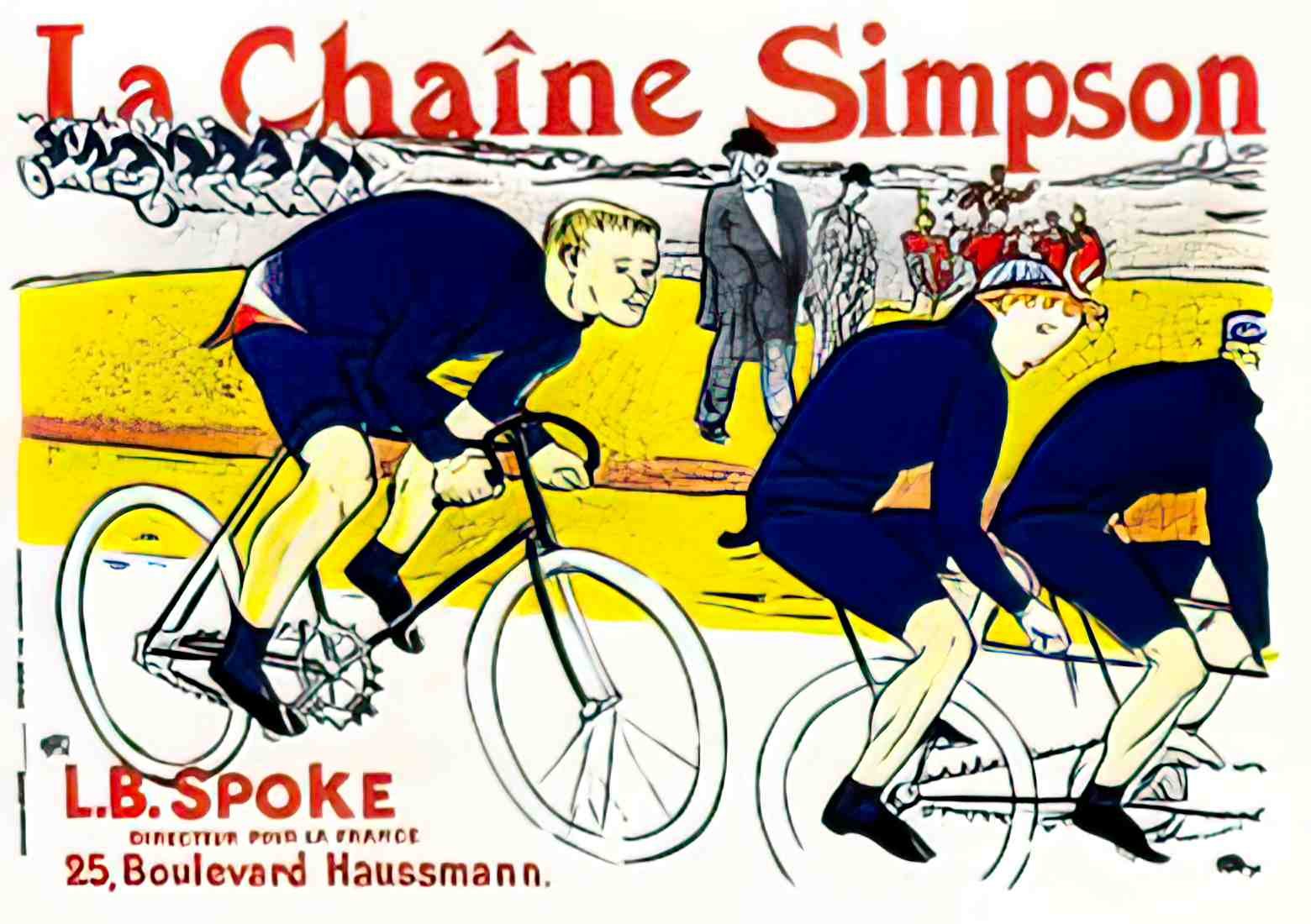 PSTL1008, La Chaine Simpson Advert A4 Photo Print
