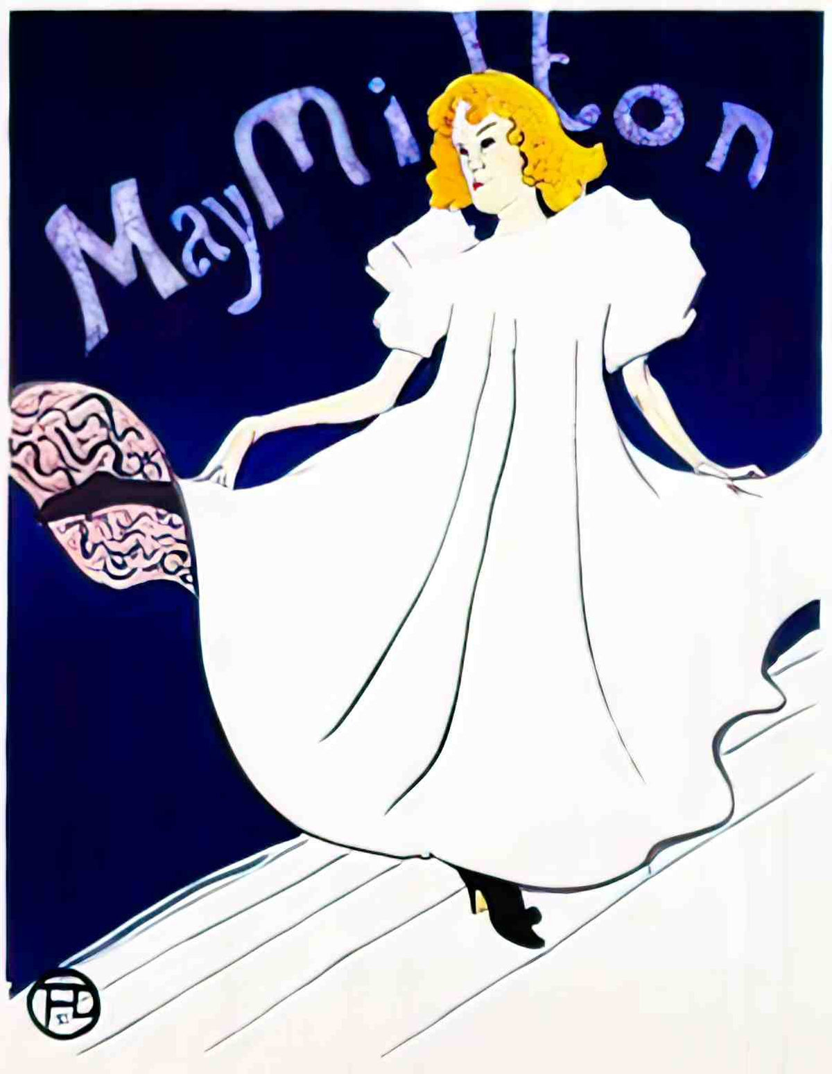 PSTL1018, May Milton, 1895  Advert A4 Photo Print