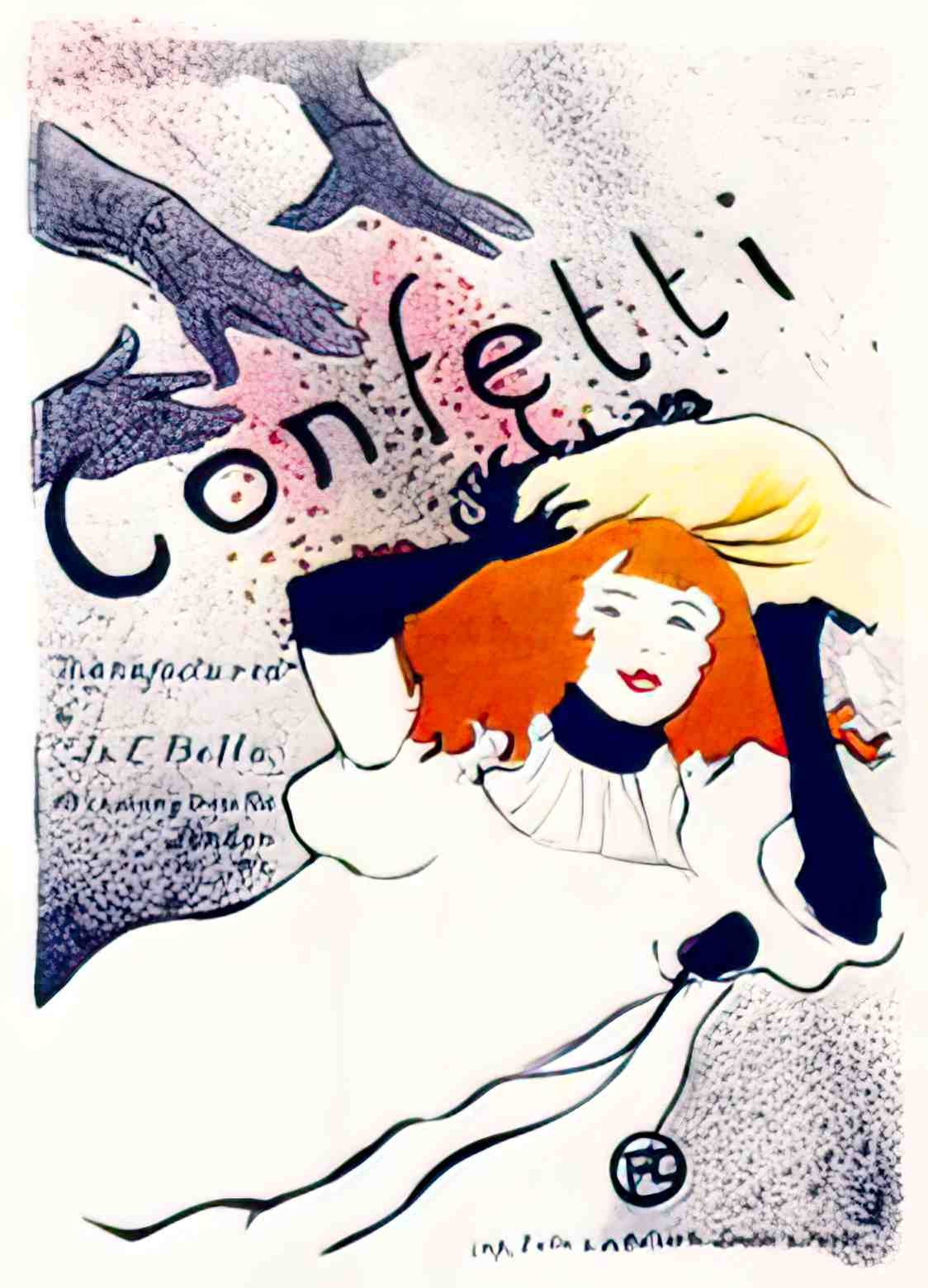 PSTL1019, Confetti, 1894  Advert A4 Photo Print