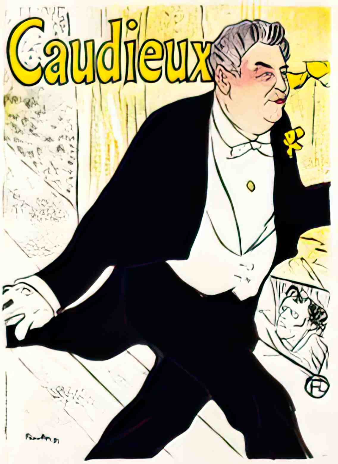 PSTL1024, Caudieux, 1893  Advert A4 Photo Print