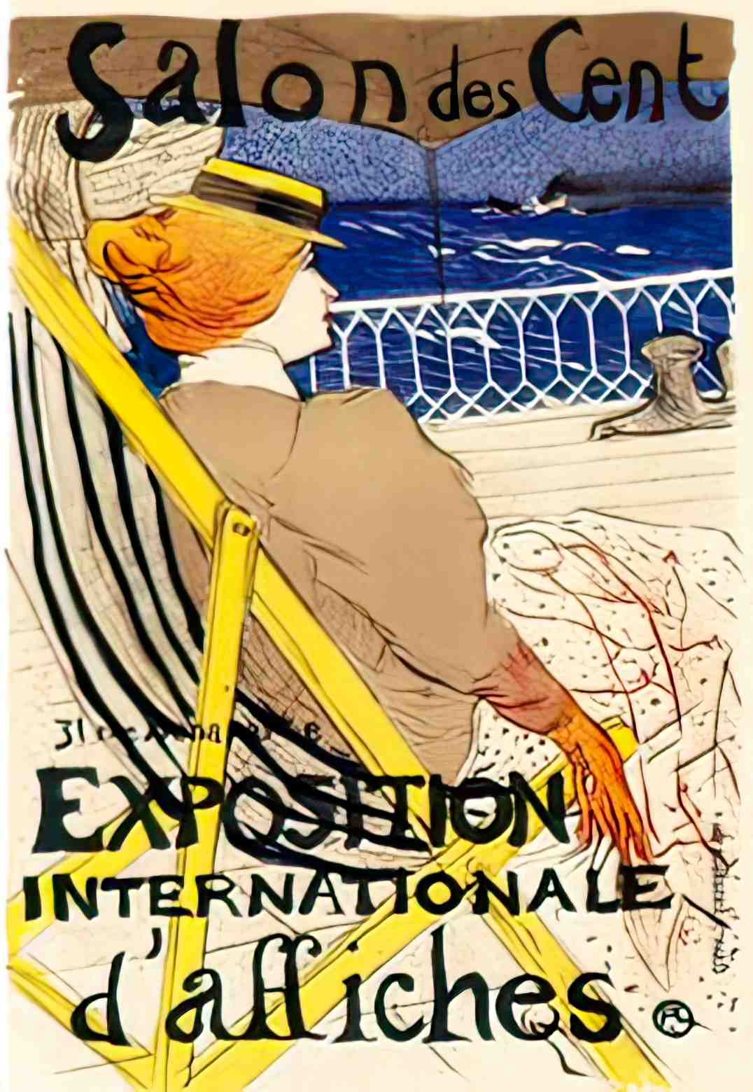 PSTL1025, Salon des Cent, 1 Advert A4 Photo Print