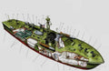PT boat cutaway A4 Photo Print
