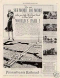 Pa Railroad Fair Vintage Retro Advert Ads A4 Photo Print