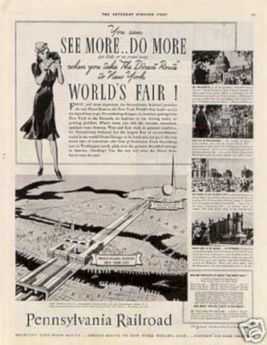 Pa Railroad Fair Vintage Retro Advert Ads A4 Photo Print