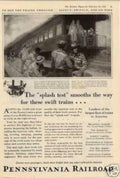 Pa Railroad Train Vintage Retro Advert Ads A4 Photo Print