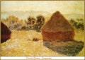 Pa Wfp 2003 12 Monet Haystacks Art A4 Photo Print