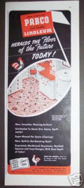Pabco Linoleum Kitchen Vintage Retro Advert Ads A4 Photo Print