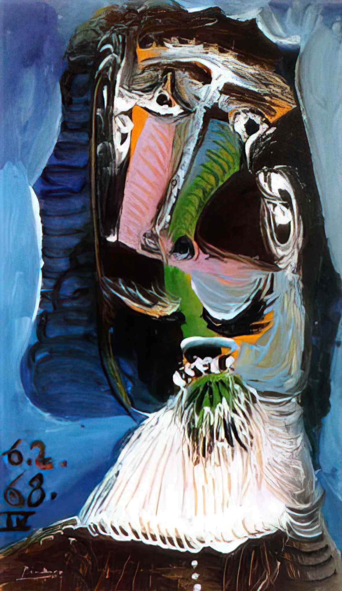 Pablo Picasso buste de mousquetaire Art A4 Photo Print