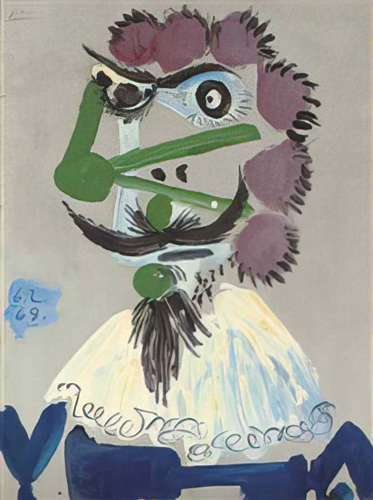 Pablo Picasso buste de mousquetaire (1) Art A4 Photo Print