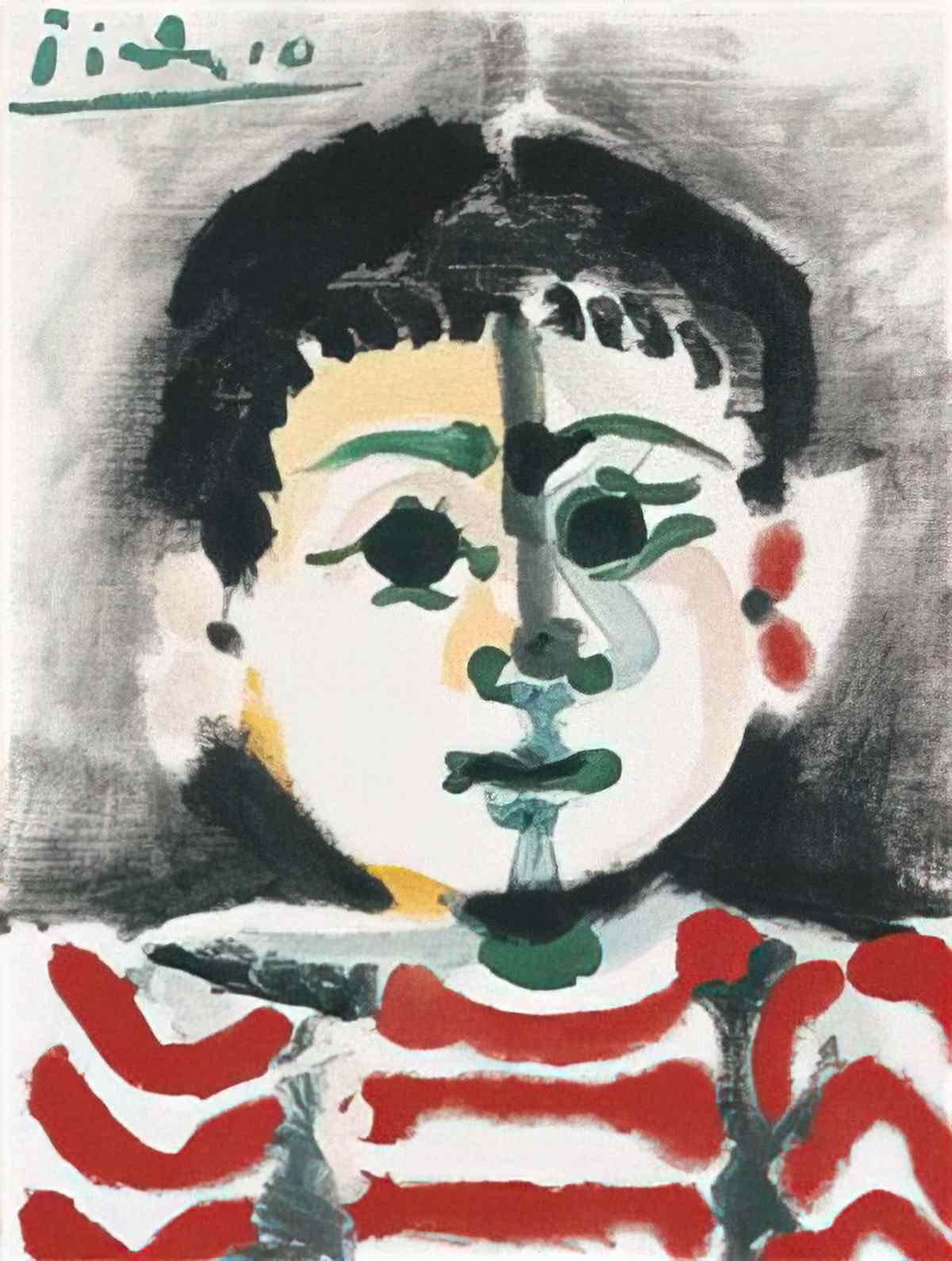 Pablo Picasso buste de petit garcon Art A4 Photo Print