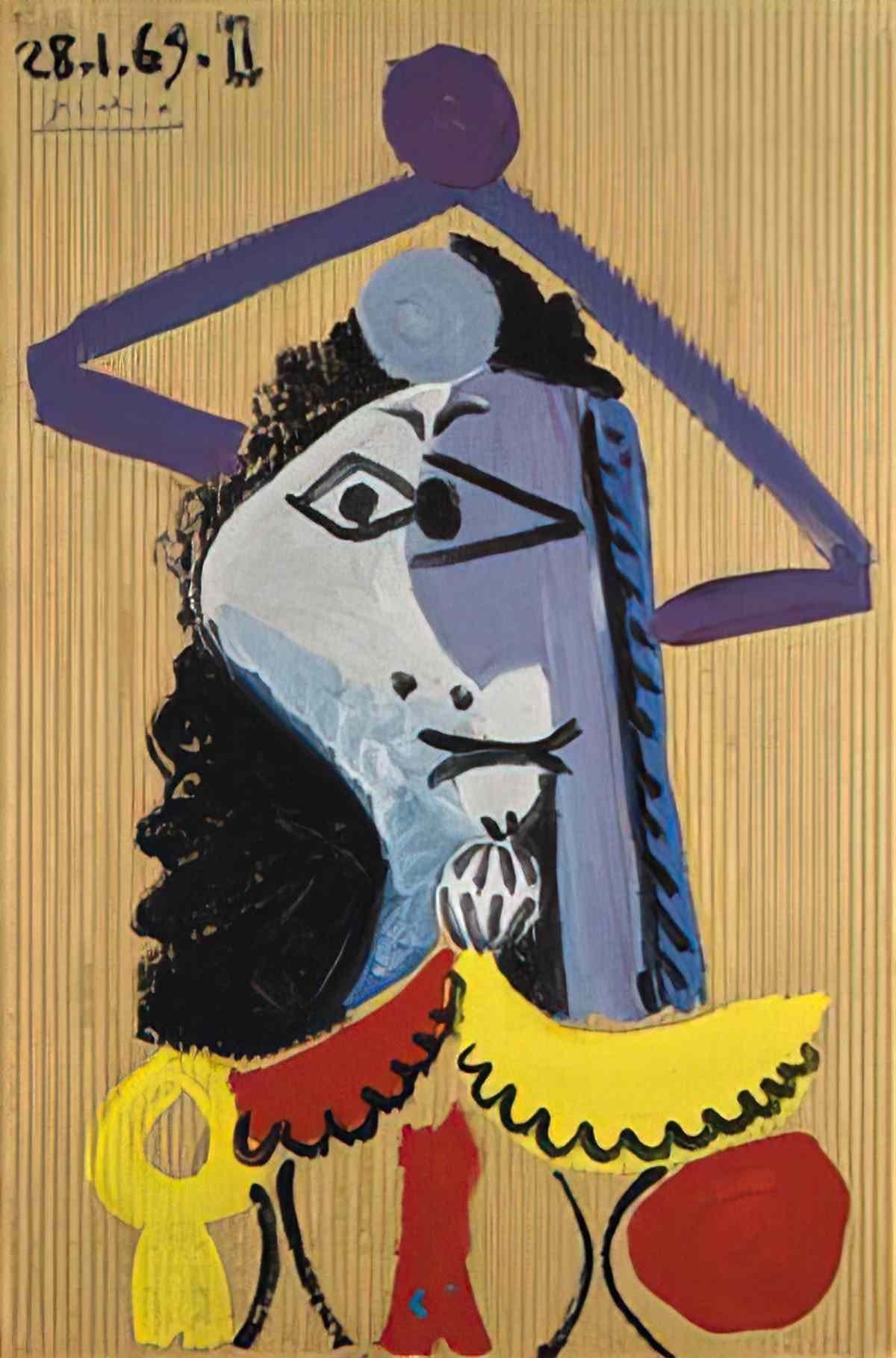 Pablo Picasso buste dhomme (17) Art A4 Photo Print