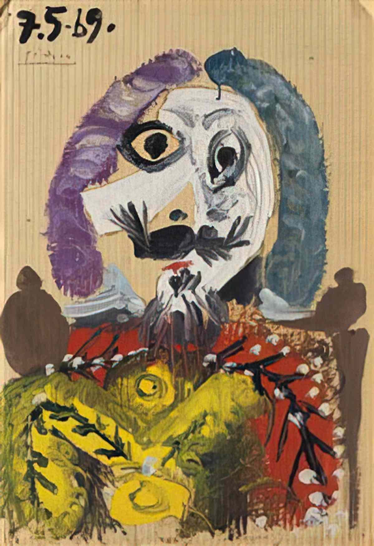 Pablo Picasso buste dhomme (27) Art A4 Photo Print