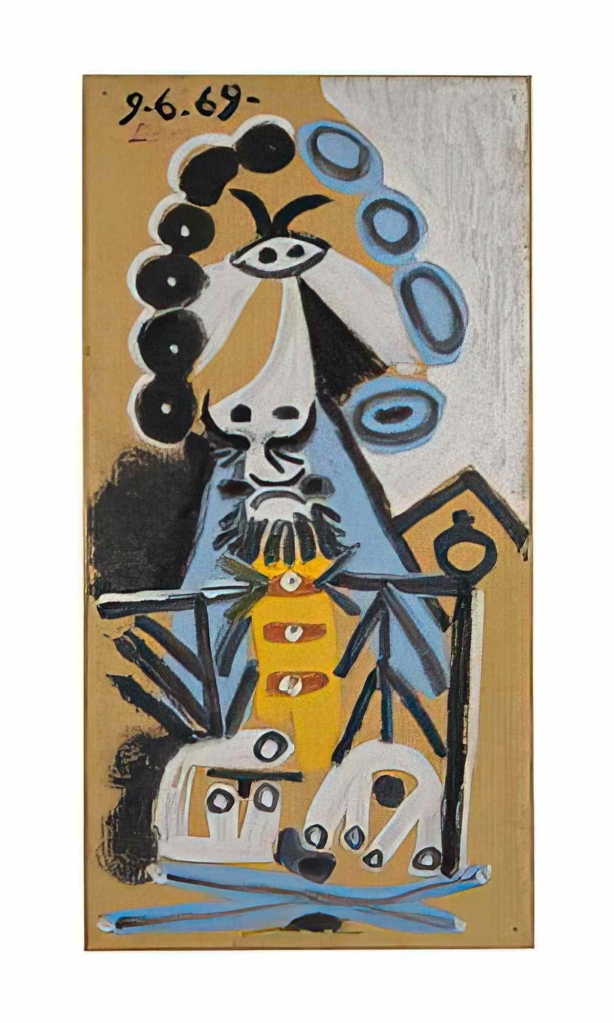 Pablo Picasso buste dhomme (29) Art A4 Photo Print