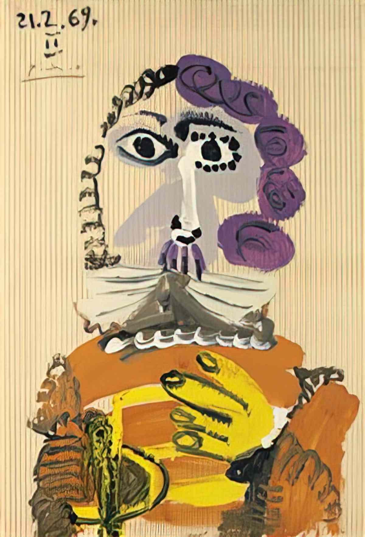Pablo Picasso buste dhomme (34) Art A4 Photo Print