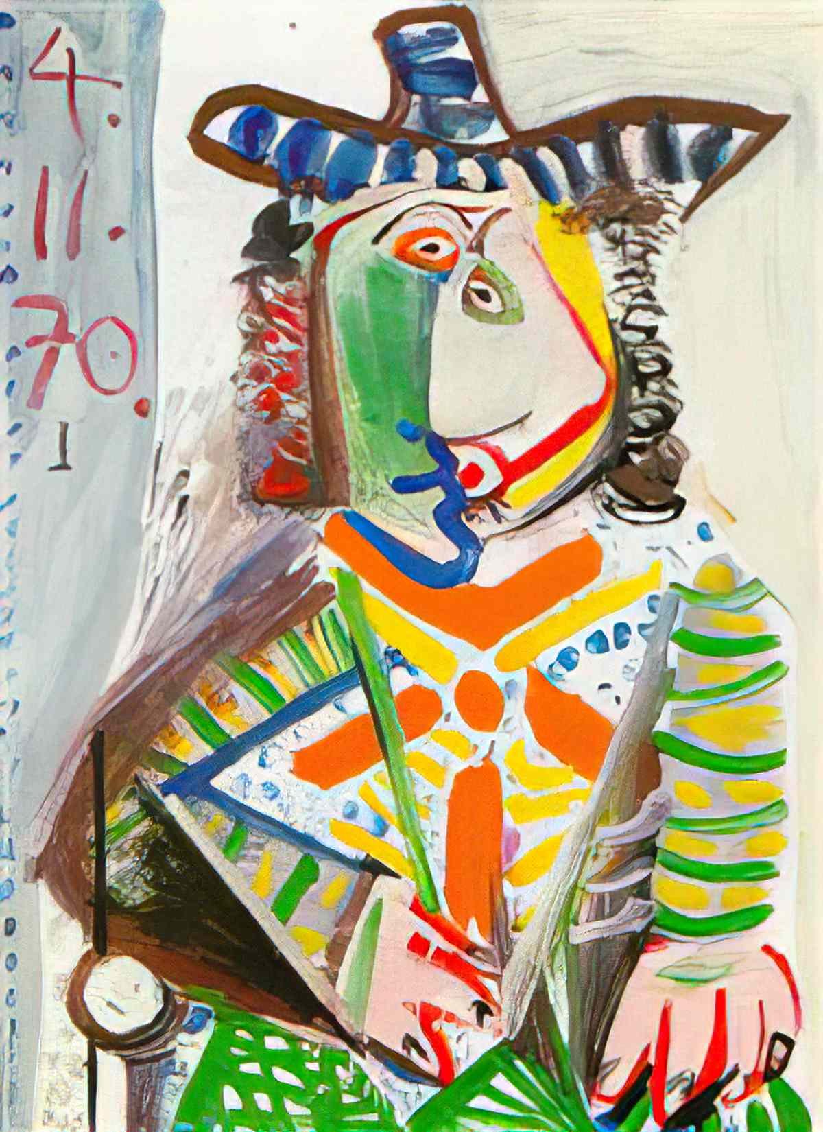 Pablo Picasso buste dhomme au chapeau (1) Art A4 Photo Print