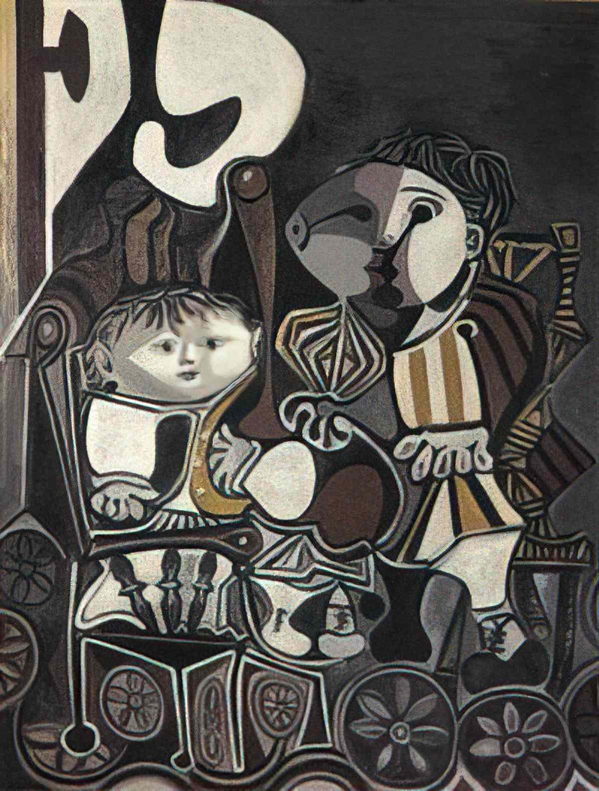 Pablo Picasso claude et paloma Art A4 Photo Print