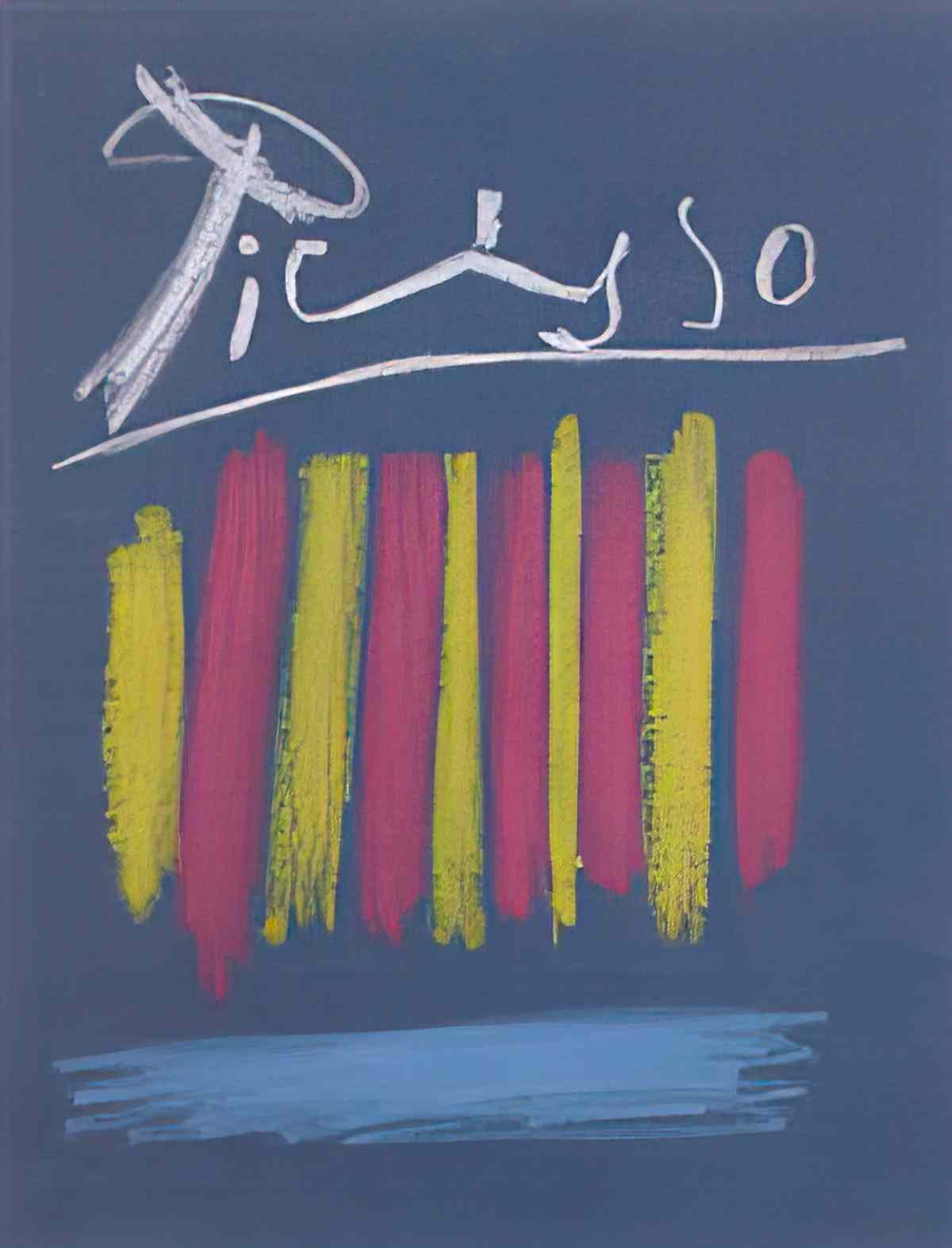 Pablo Picasso composition en jaune, rouge et bleu Art A4 Photo Print