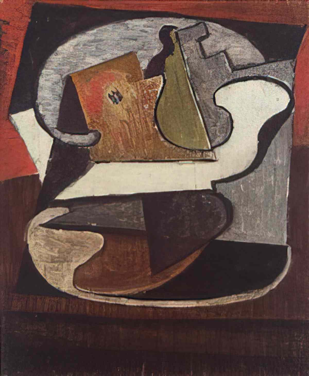Pablo Picasso compotier avec poire et pomme (1) Art A4 Photo Print