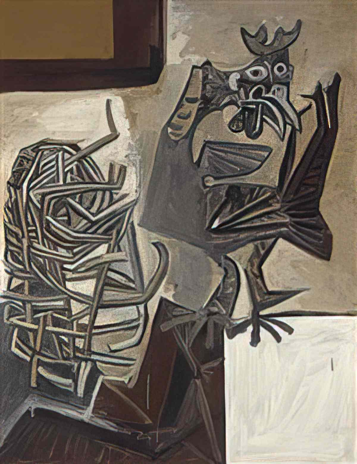 Pablo Picasso coq et panier dosier Art A4 Photo Print