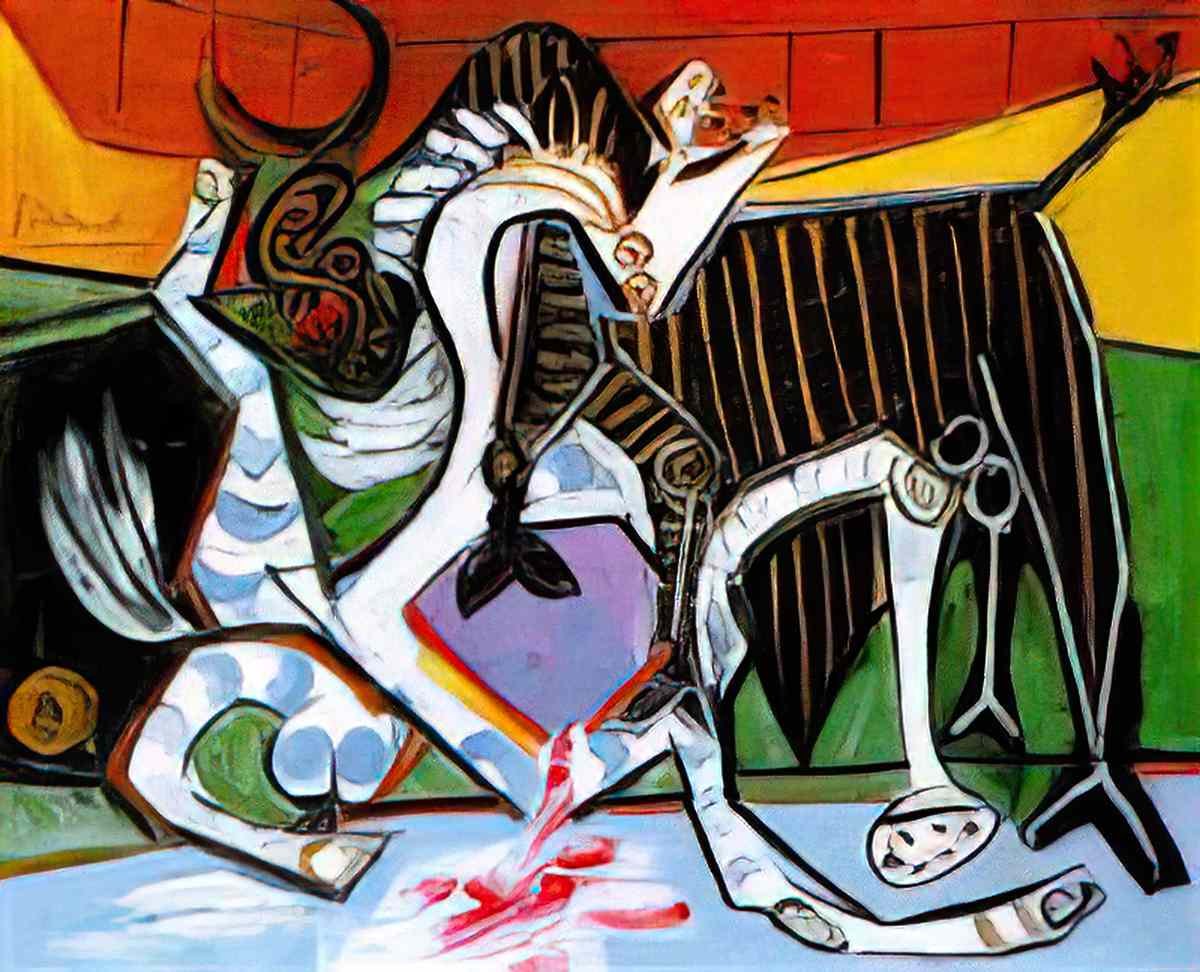 Pablo Picasso corrida Art A4 Photo Print