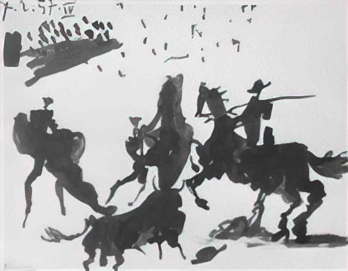 Pablo Picasso corrida iv Art A4 Photo Print