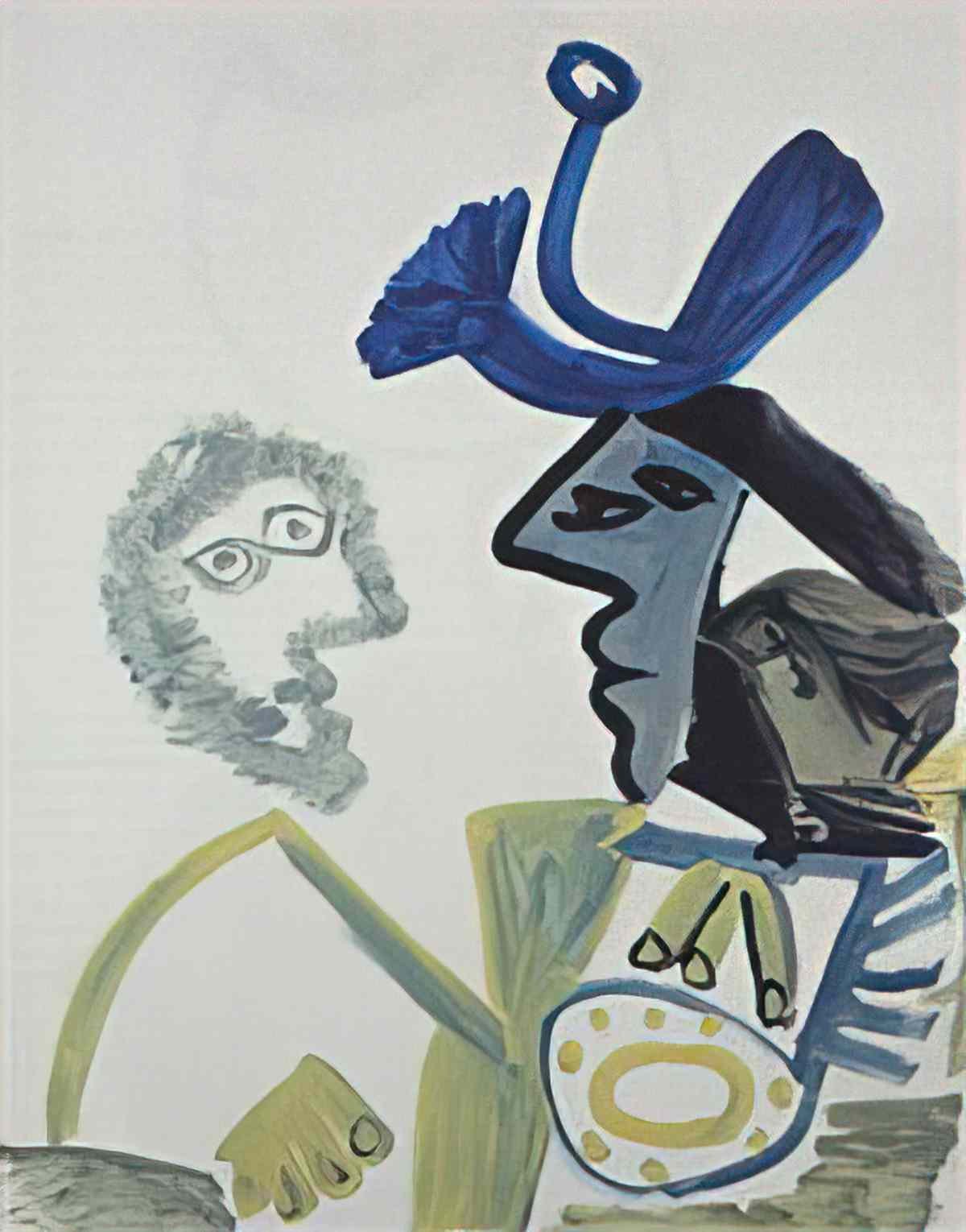 Pablo Picasso deux bustes de profil (1) Art A4 Photo Print