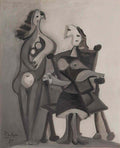 Pablo Picasso deux personnages Art A4 Photo Print